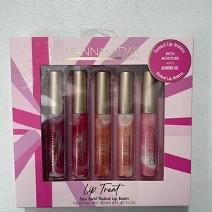 Manna Kadar Lip Treat 5pc Set - Red, Pink, and Peach
